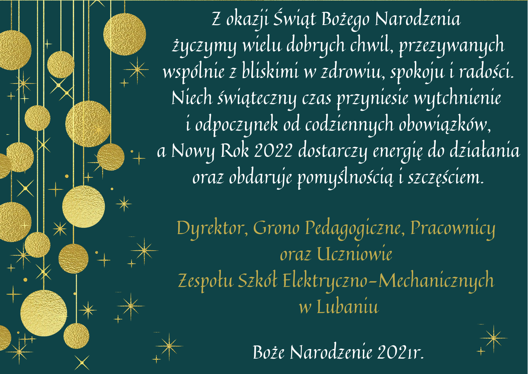 Życzenia świąteczne